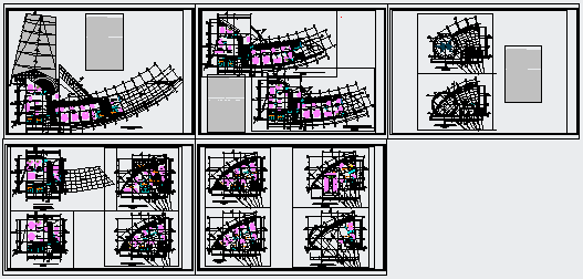 Multinational high rise corporate building design drawing