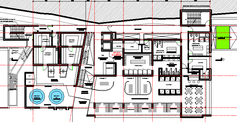 Multiple Services Corporate Building Elevation dwg file