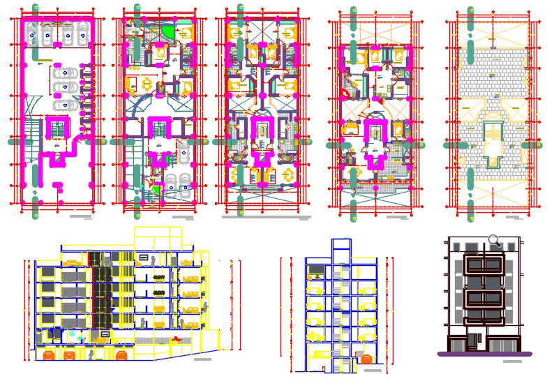 Multiple family apartment building