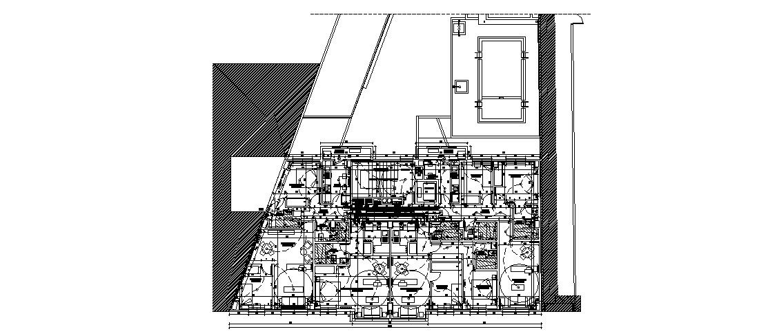 Multiple housing distribution plan and electrical layout plan cad drawing details dwg file