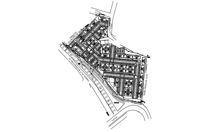 Multiple plot layout architecture CAD drawing