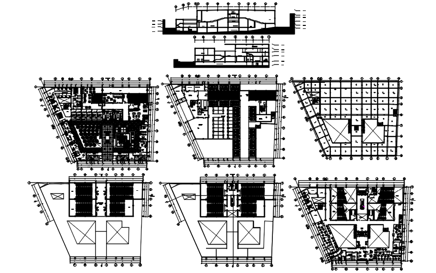 Multiplex theatre layout in dwg file