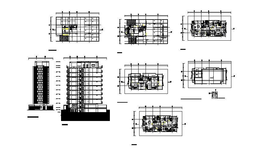 Residential Building Section In DWG File