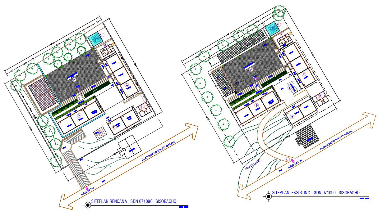 Munciple Office Plan CAD Drawing DWG File