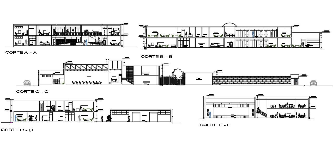 Municipal Office Building Section Plan