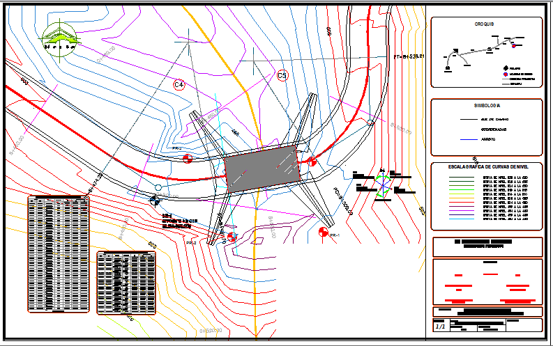 Municipal city council project map details dwg file