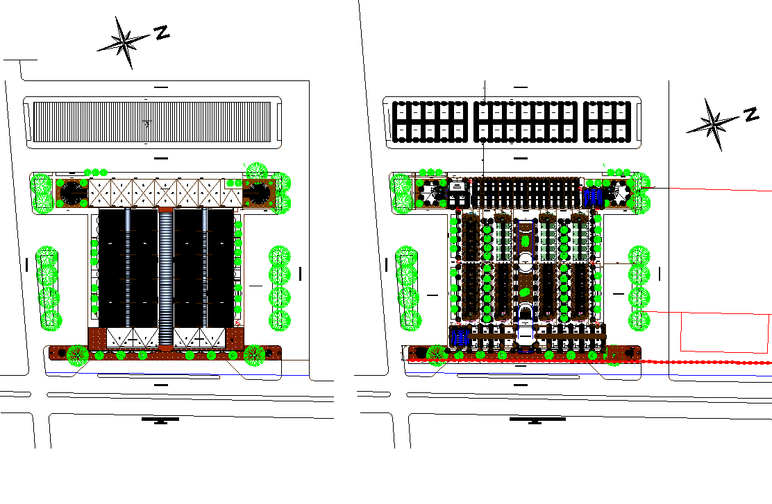 Municipal market square dwg file