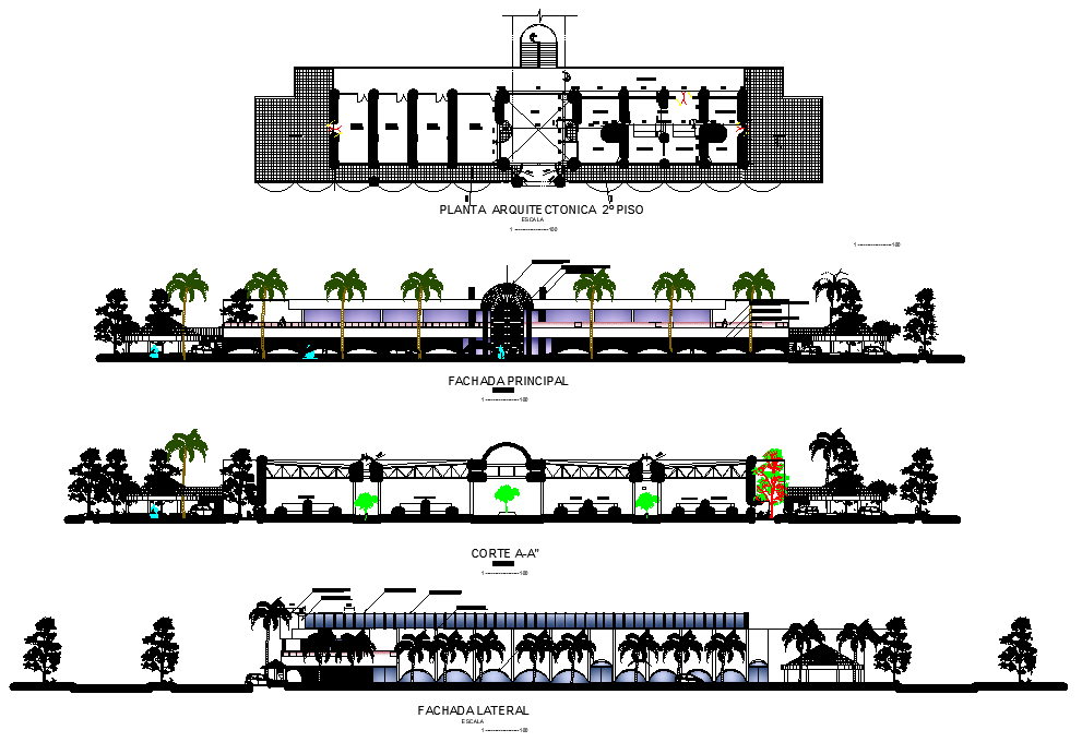 Municipal market square layout file