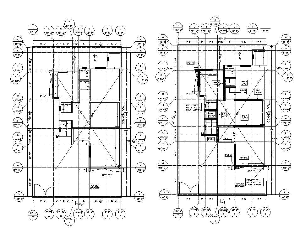 Museum building plan detail 2d view layout file