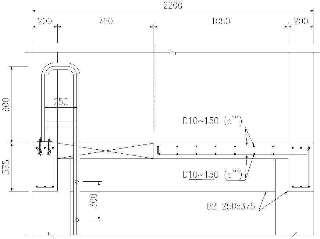 Nails for installt the section of plate in AutoCAD, dwg file.