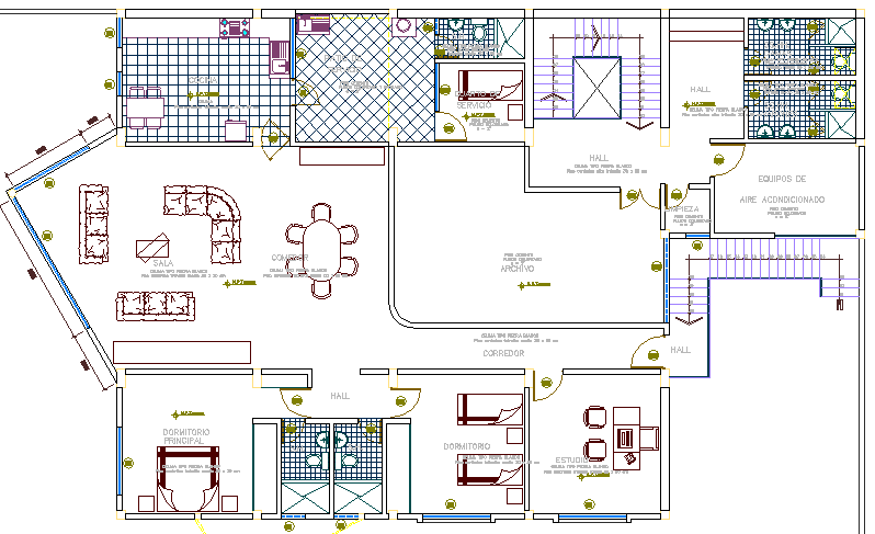 National bank architecture layout plan details dwg file