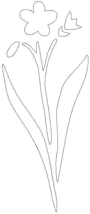 Natural flower pattern for decorative purpose DXF AutoCAD drawing