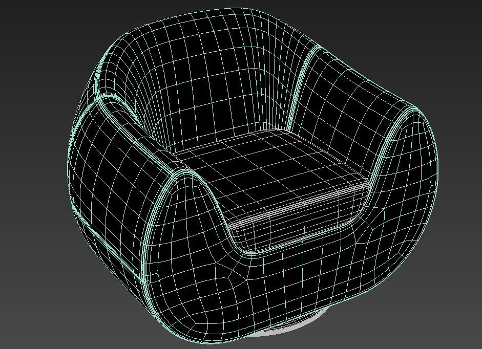 New Stylish One Seater Sofa With Basic Rendered in 3D MAX File