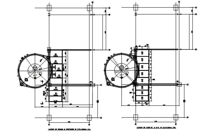 New batch Pan condenser for the plan is given in this 2D AutoCAD DWG drawing.