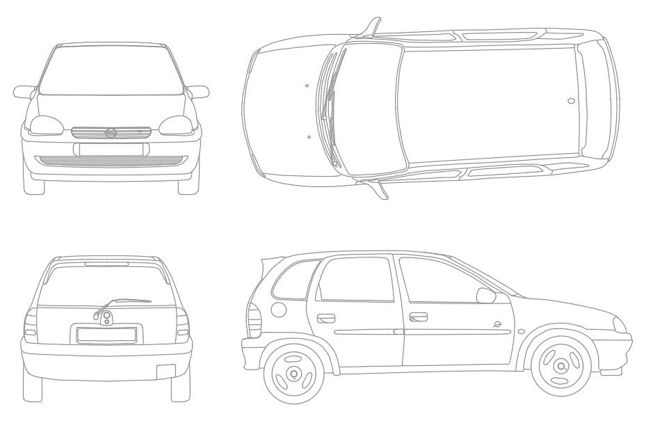 Nissan Car Model CAD blocks Free DWG File
