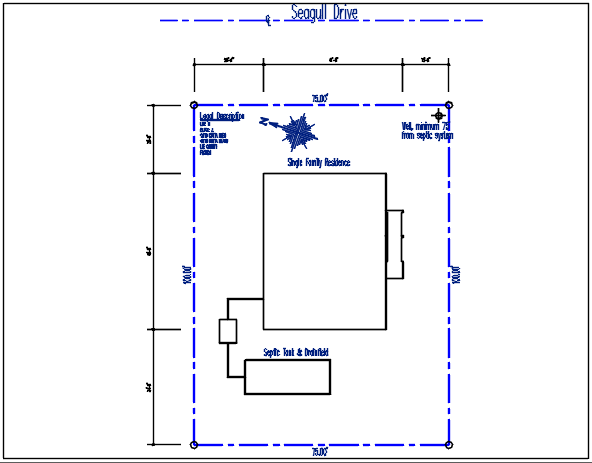 North direction plot stated in tank detail dwg file