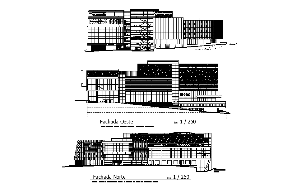 North and west eleveation of house plan is given in this 2D Autocad dwg drawing file. Download the 2D Autocad DWG drawing file.
