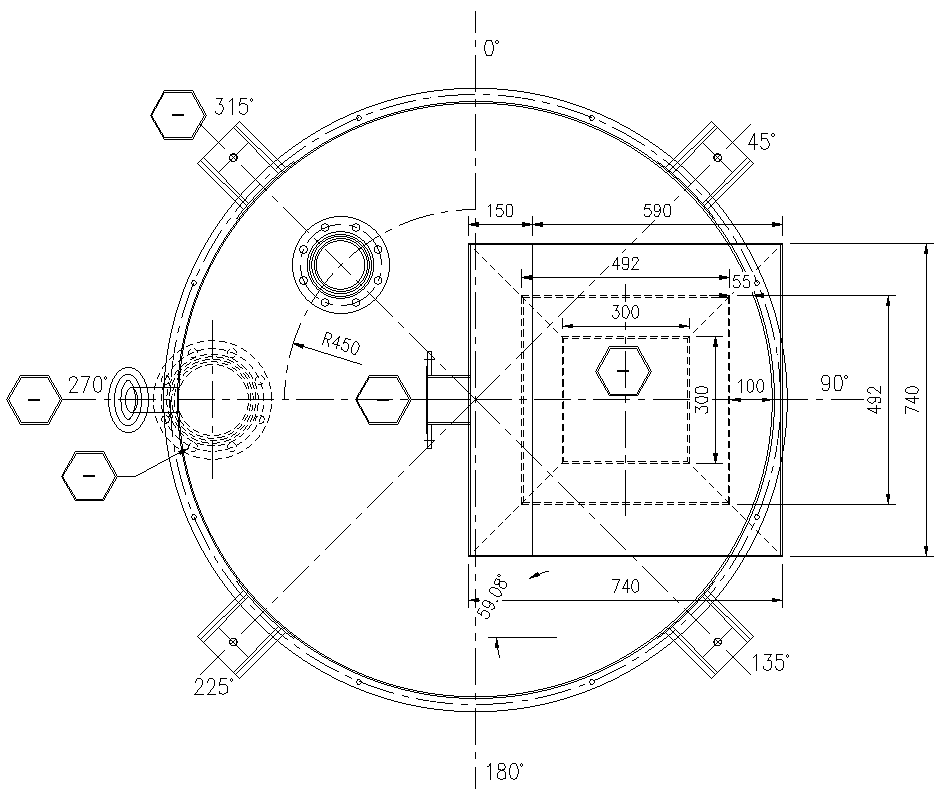 Nozzle Orientation Detail DWG AutoCAD file