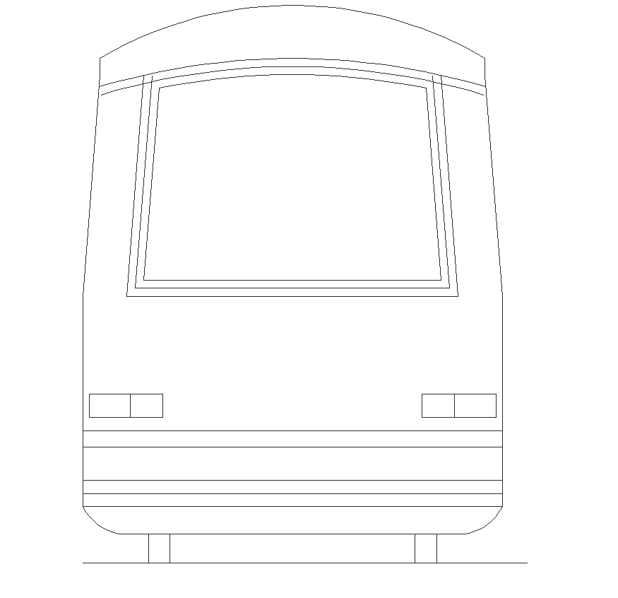 Nut bolt detail elevation 2d view layout file