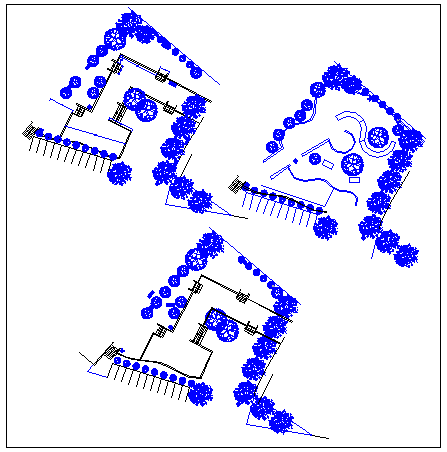 Observatory park landscaping details dwg file