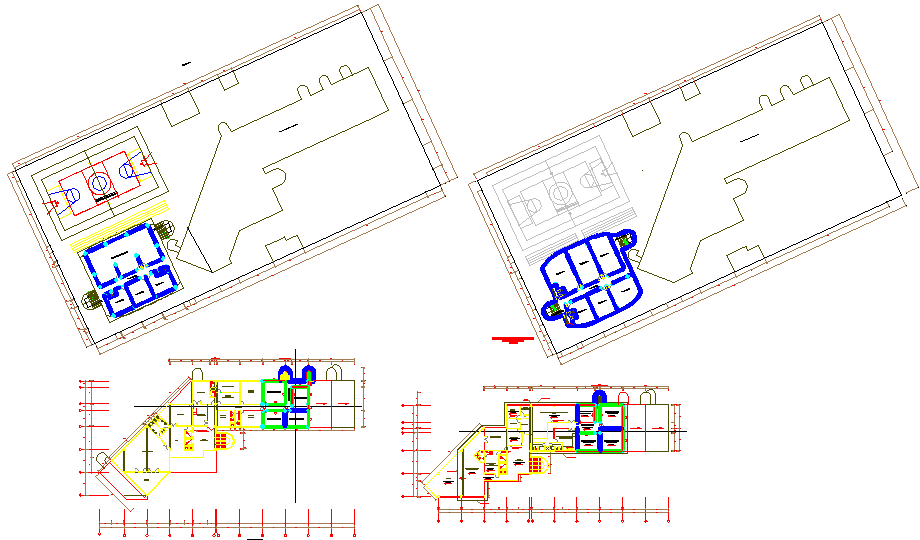 Complete Office Layout Design and Floor Layout in DWG Drawing File