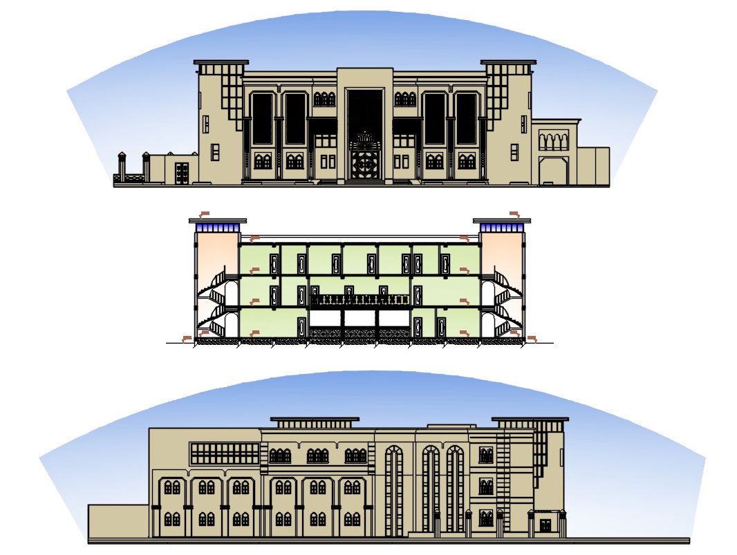 Office Administration Building DWG File