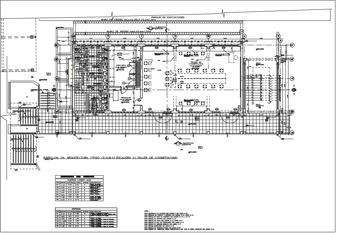 Office Architect design office first-floor plan detail dwg file