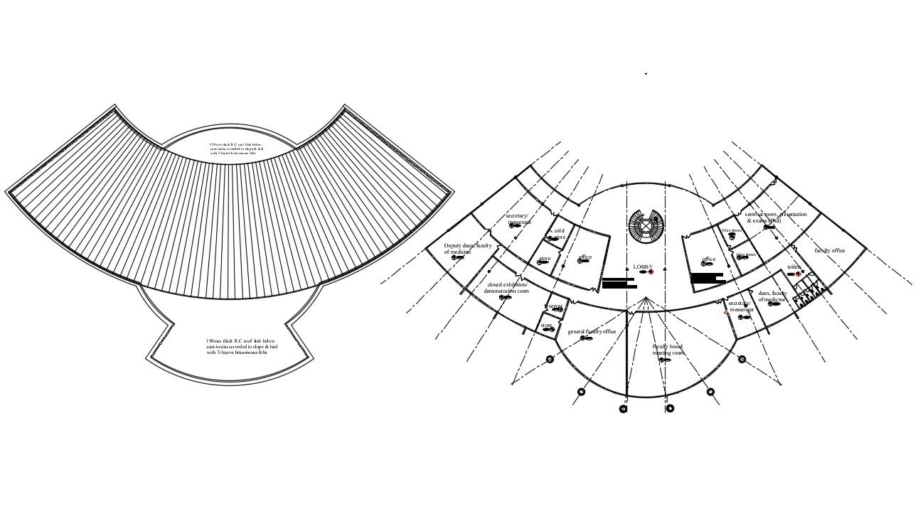 Office Architecture Floor Plan Download CAD drawing