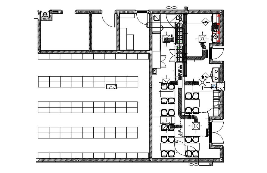 Office Building Design Layout Architecture Plan 