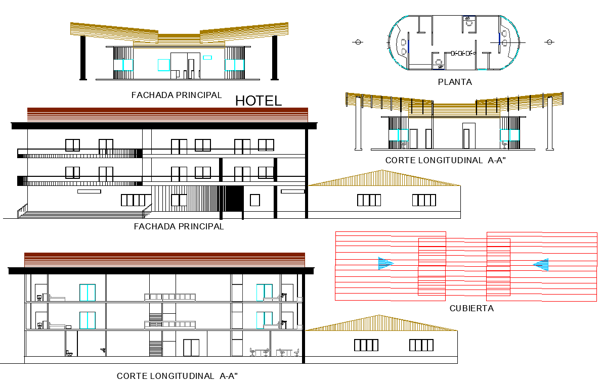 Office Building Design dwg file