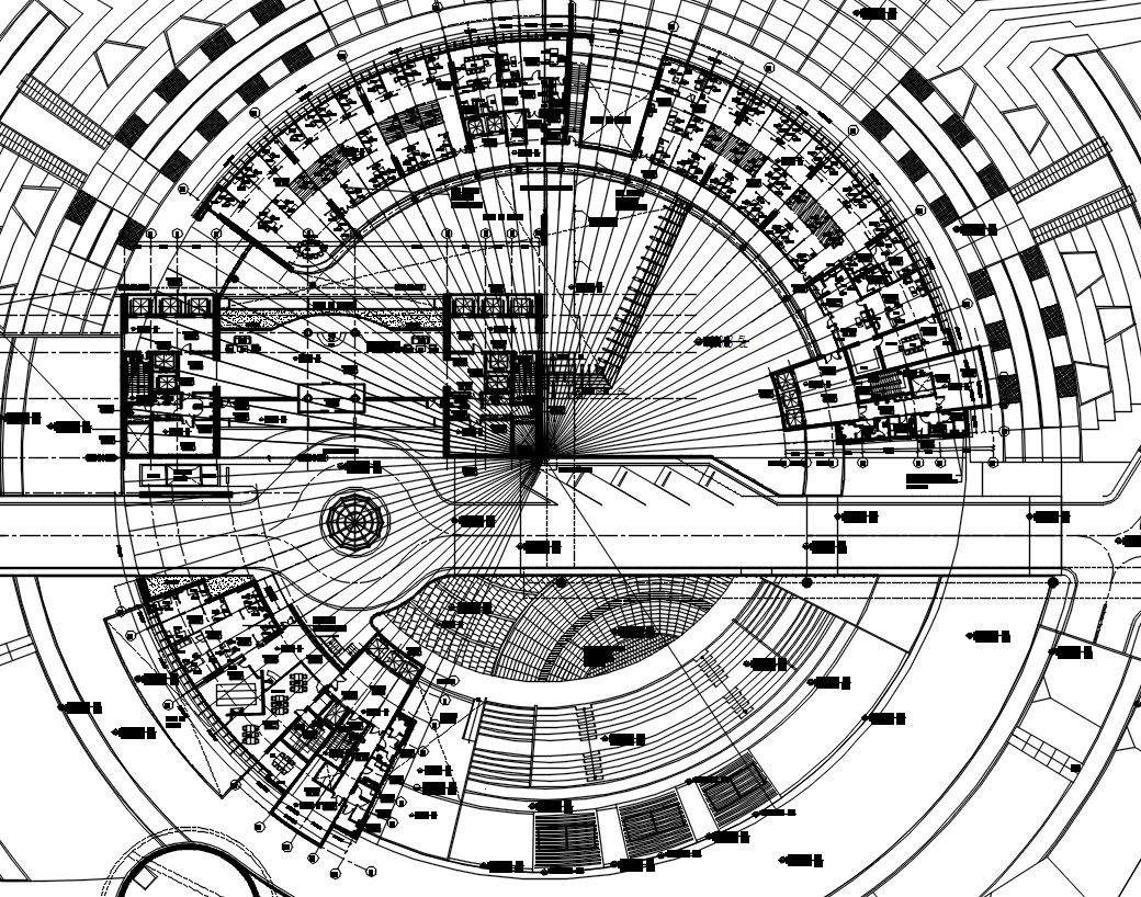 Office Building Floor Plan DWG File