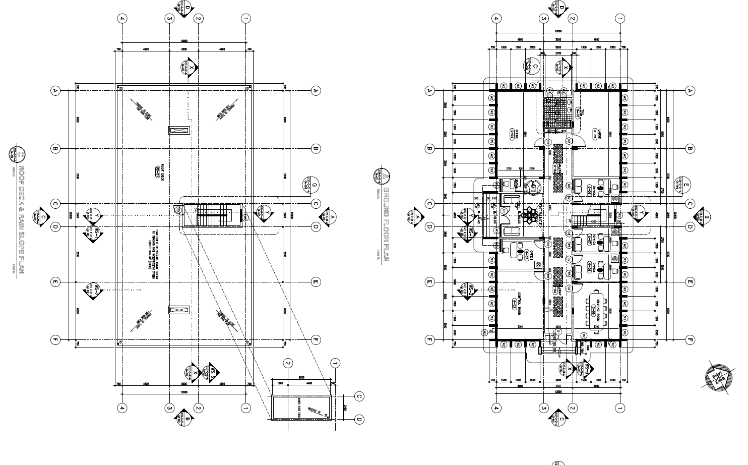 Office Building Layout plan detail 