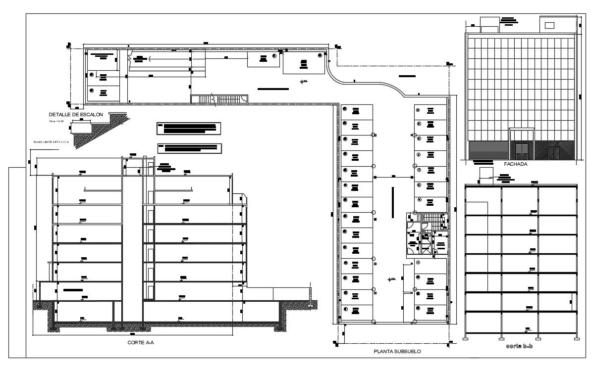 Office Building Project DWG File