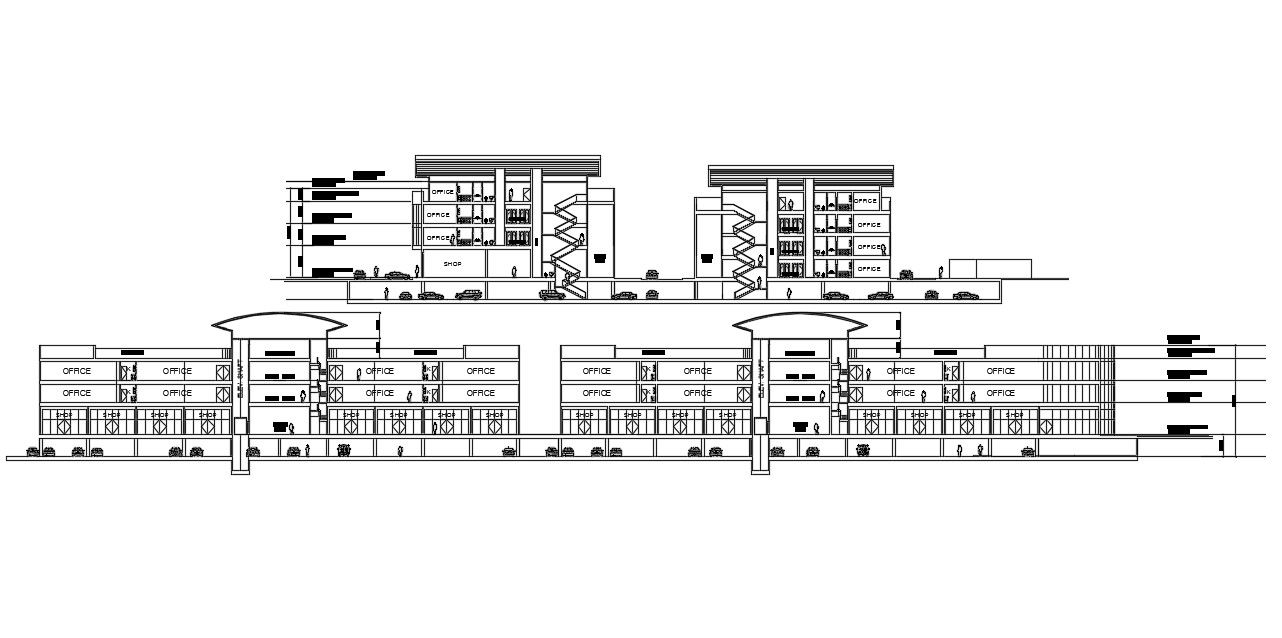 Office Building Section Plan