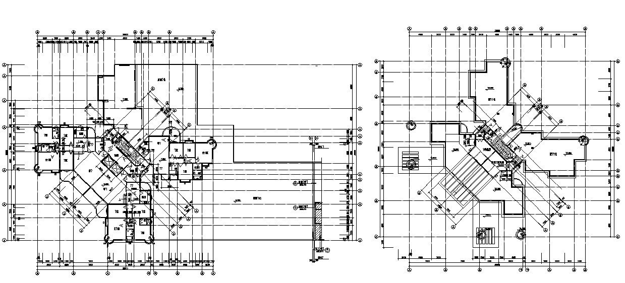 Office Commercial Building Design 2d CAD Drawing