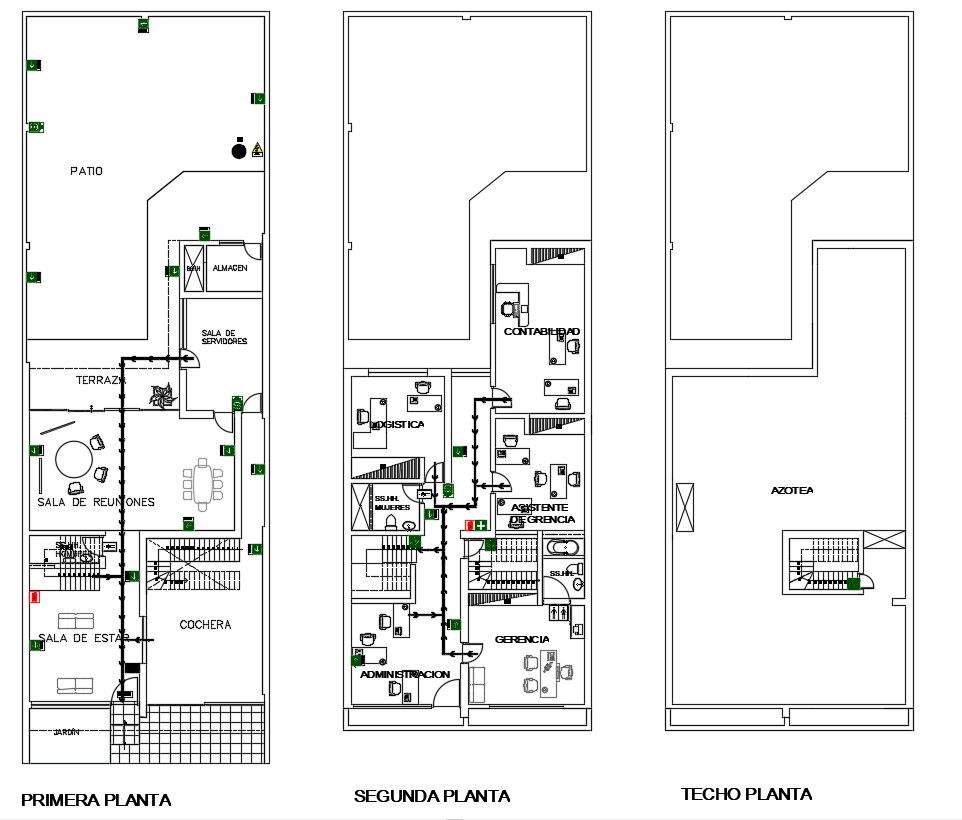 Office Floor Plan AutoCAD File