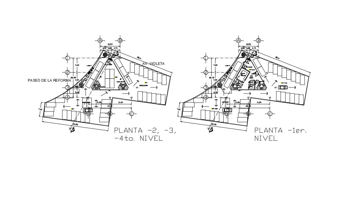 Office Layout Plan In DWG File