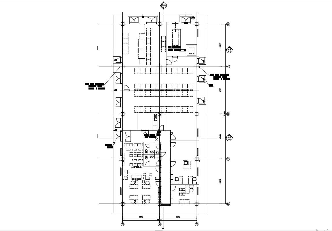 Office Layout Plan Auto CAD File Free Download
