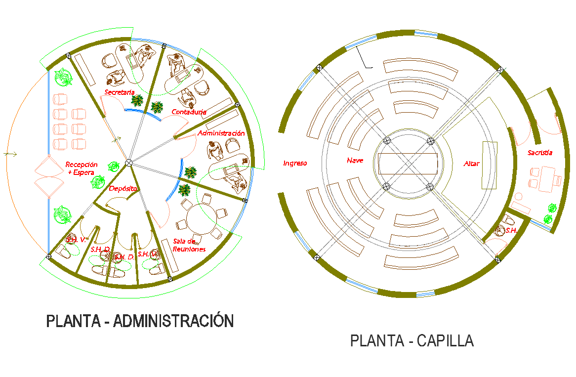 Office Layout plan detail dwg file