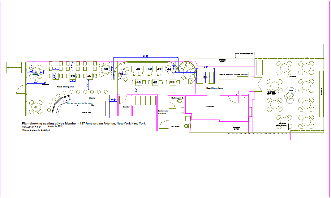 Office Madison avenue plan with seating area dwg file
