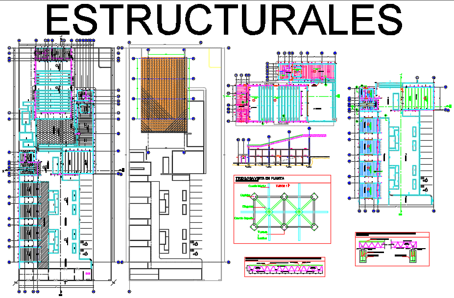 Office Plan, elevation and section working plan detail dwg file
