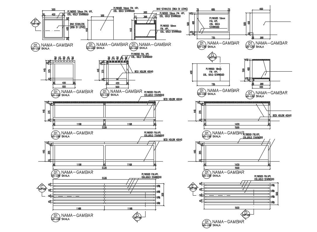 Office Table Detail AutoCAD File Download