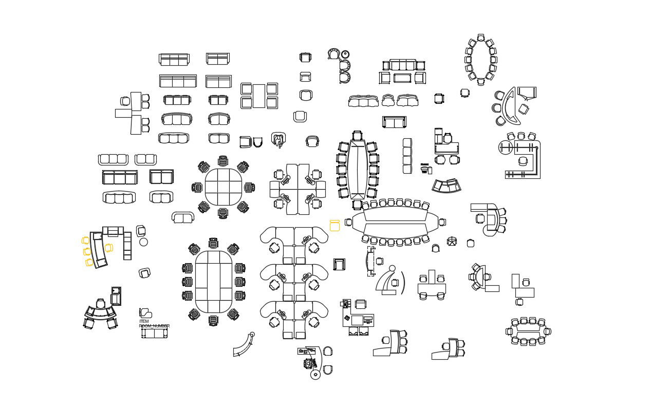 Office Table Sofa Conference Table Chairs Cad Block Free Download