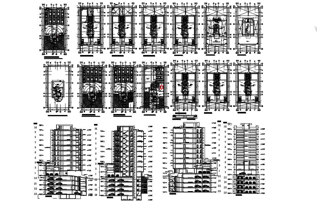 Office building AutoCAD file