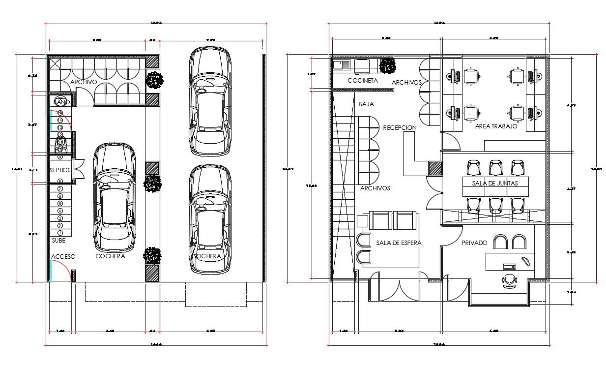 Office building Furniture Layout Design AutoCAD Drawing