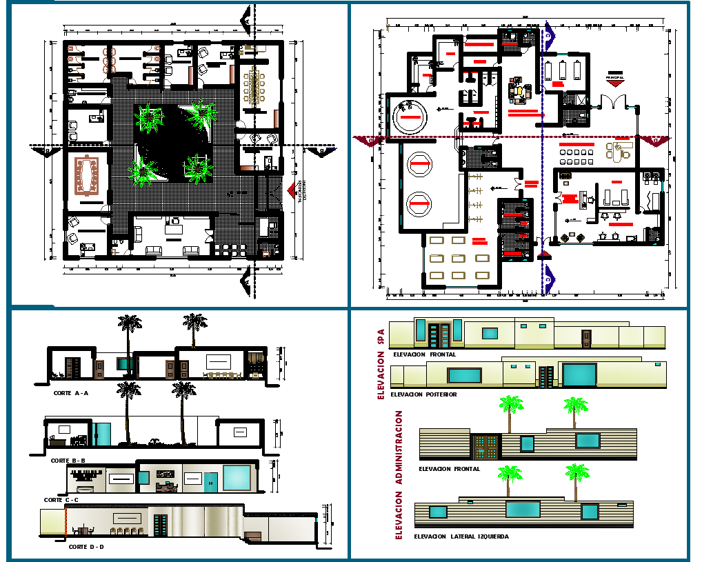 Office building floor plan detail view detail dwg file