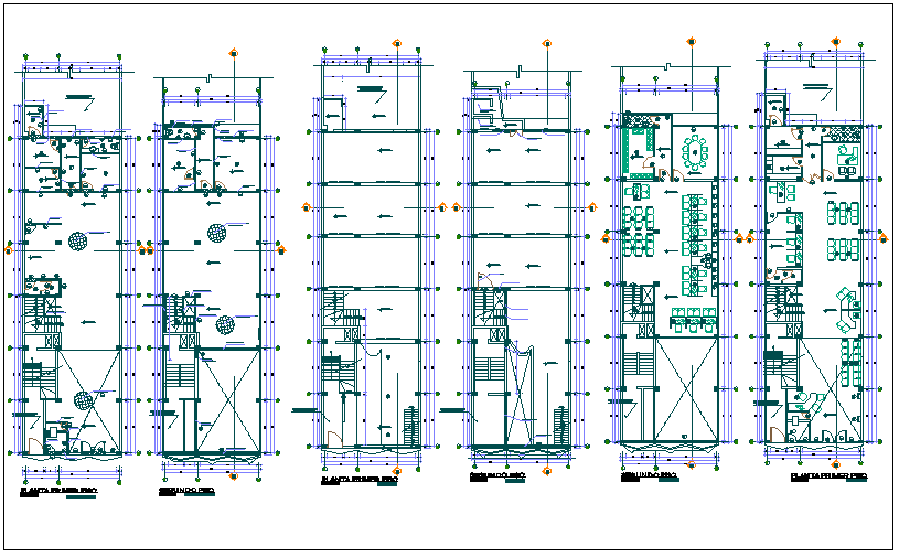 Office building floor plan view detail dwg file