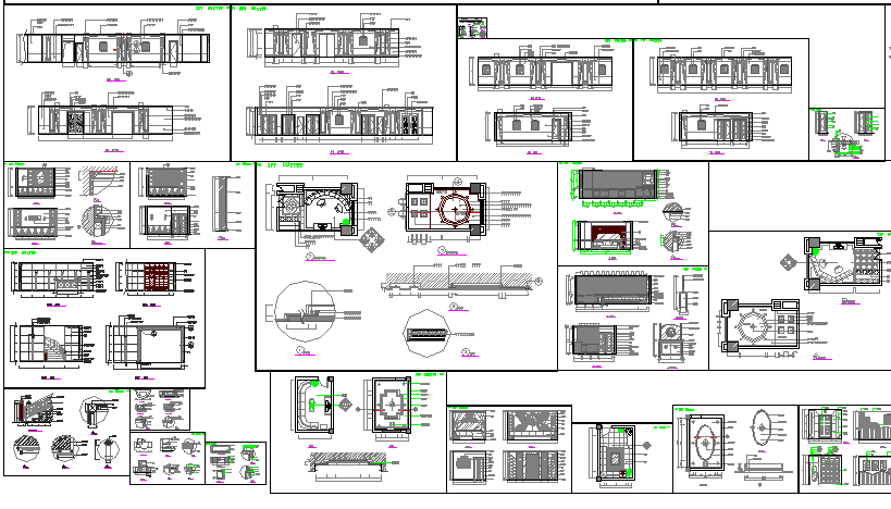 Office building in Afghanistan architecture project dwg file