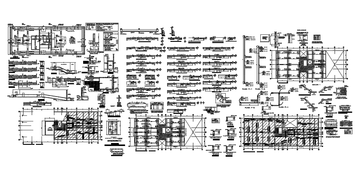 Office building of 7floors and 2basements dwg file