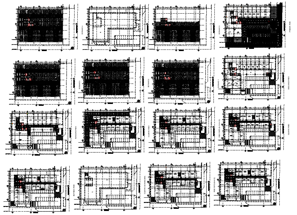 Office building plan dwg file